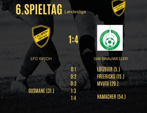 6. Spieltag: 1.FC Spich – GW Brauweiler