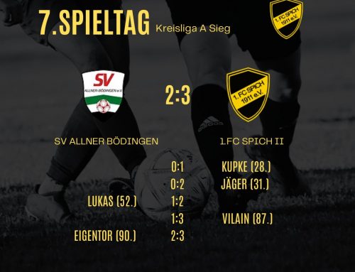 7. Spieltag: 1.FC Spich 2 – SV Allner-Bödingen