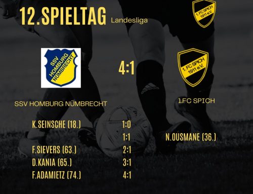 12. Spieltag: SSV Homburg-Nümbrecht – 1.FC Spich