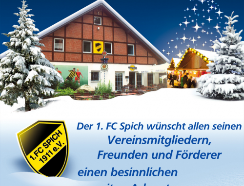 Besinnliche Adventszeit: Der 1. FC Spich wünscht Euch einen frohen 2. Advent