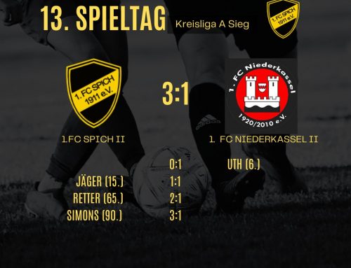 13. Spieltag: 1.FC Spich 2 – FC Niederkassel 2