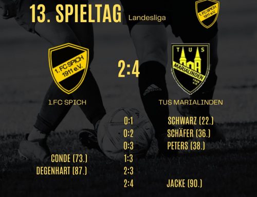 13. Spieltag: 1.FC Spich – TuS Marialinden