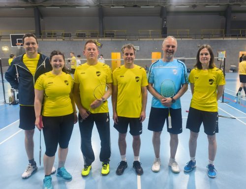 Spiel beim Deutschen Meister im Badminton