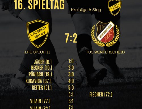 16. Spieltag: 1.FC Spich 2 – TuS Winterscheid