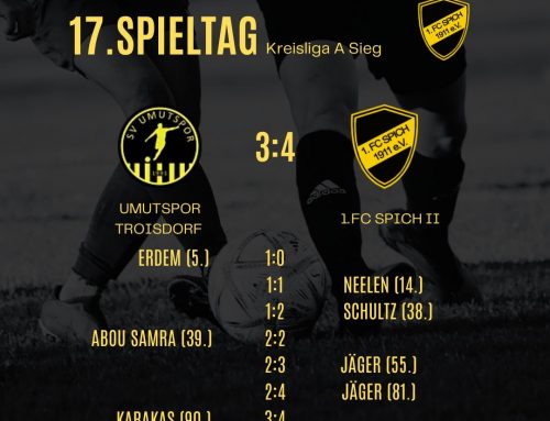 17. Spieltag: SV Umutspor – 1.FC Spich 2