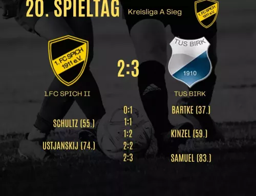 20. Spieltag: 1.FC Spich 2 – TuS Birk