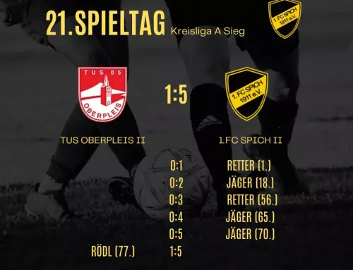 21. Spieltag: TUS Oberpleis 2 – 1.FC Spich 2