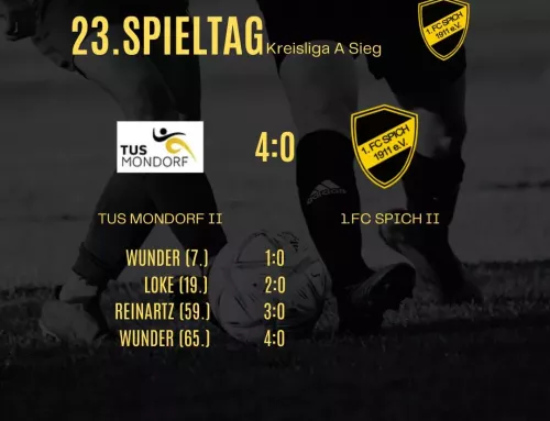 23. Spieltag: TuS Mondorf 2 – 1.FC Spich 2