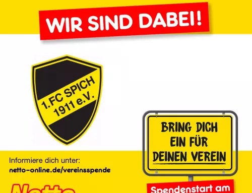 Netto spendet für den 1. FC Spich – 17 Wochen lang!