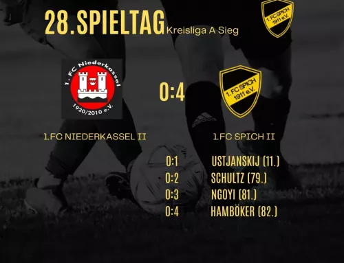 28. Spieltag: 1.FC Niederkassel 2 – 1.FC Spich 2