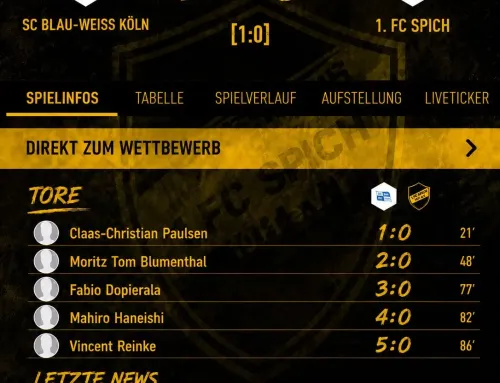 1. Spieltag: SC Blau-Weiss Köln – 1.FC Spich