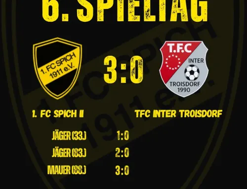 6. Spieltag: 1.FC Spich 2 – TFC Inter Troisdorf
